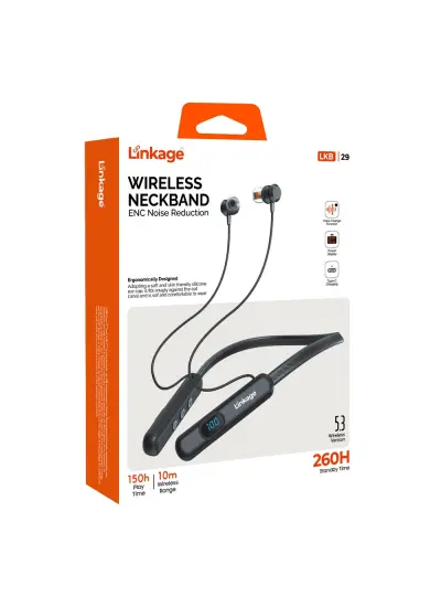 Linkage LKB-29 Bluetooth 5.3V  Wireless Boyunluklu Kulaklık