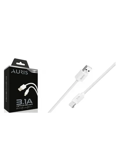 Auris ARS-CB33 1.2A iPhone Uyumlu Lightning 1 Metre USB Şarj Kablosu