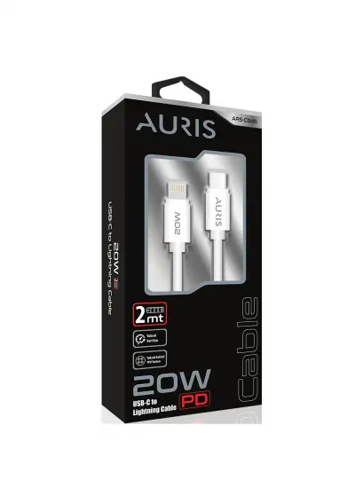 Auris CB45 Usb-C Lightning 2M 20W Şarj ve Data Kablosu