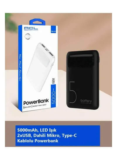 ACL PW-91 5.000MAH LCD GÖSTERGE POWERBANK