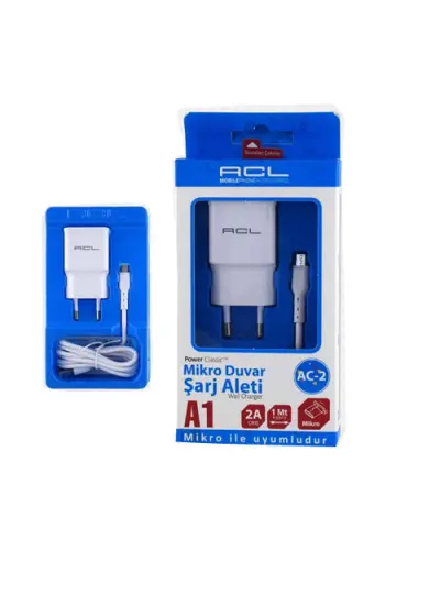 Acl AC-2 A1 PowerClassic™ 2A Micro USB Kablolu Seyahat Şarj Aleti