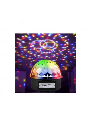 Japanex Küre Disko Topu Müzik Çalar Renkli Lazer Işıklı Bluetooth  Parti Işığı 