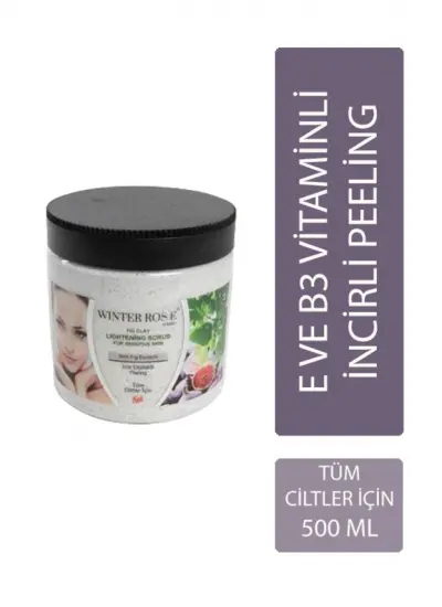 Winter Rose İncir Ekstraktlı Kumlu Maske Peeling-yüz Maskesi Sivilce Karşıtı Gençlendirici Krem 500gr