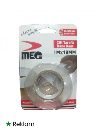 MEG® Çift Taraflı Nano Bant 1Mx18mm