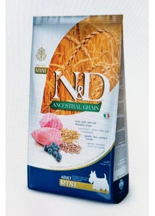 Kuzu Etli Yaban Mersini Düşük Tahıllı Yetişkin Mini Irk 2.5 Kg Köpek Maması