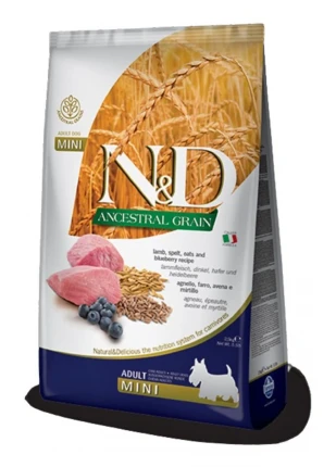 Düşük Tahıllı Kuzu Etli Yaban Mersinli 2.5 Kg Küçük Irk Yetişkin Köpek Maması