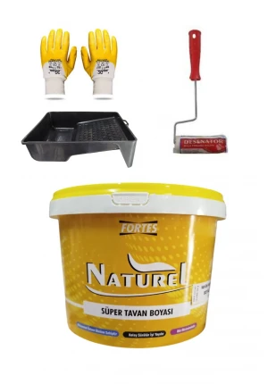 4Lü Set Süper Tavan Boyası Seti 15L-2.5-7.5