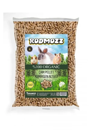Doğal Organik Kemirgen Altlığı Talaş %100 Çam Peleti 5 Lt