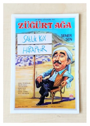 Şener Şen Züğürt Ağa Satılık Köy Haraptar Yeşilçam Film Kartpostalı