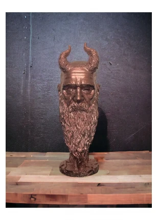 Mimir Bronz God Of War Büst Figür
