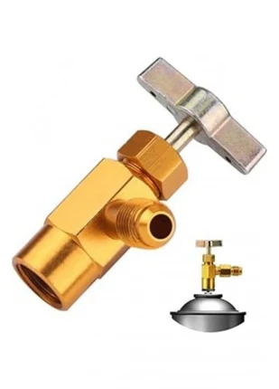 R134A soğutma sıvısı valfi 1/4 SAE-1/2 ACME adaptörü, klima sistemi adaptörü, araç dişli valf, alet