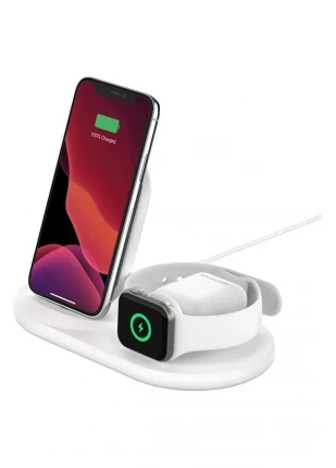 3'ü 1 Arada Kablosuz Şarj Cihazı ,iPhone,  Watch ve AirPods için 7,5 W Kablosuz Şarj İstasyon
