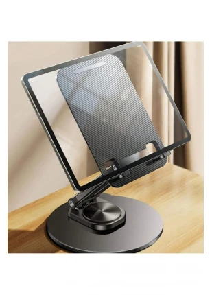 MetraShop Tok Alüminyum Stant Çok İşlevli Döner Tablet PC Akıllı Telefon Standı 11cm x 17 cm
