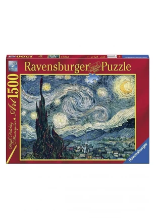 Gece, Yapboz Gogh Yıldızlı Puzzle Van 1500p Yeni nars10 1051066