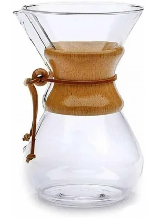 Cam Dripper Kahve Ekipmanı - Kahve Demleme Aleti - Cam Kahve Demleme - 800 ml - 3 cup NewDes