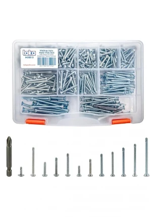 Ezg Hobi-3 Matkap Uçlu Akıllı Vida Seti 435 Parça 14 Çeşit Organizer Takım Çantalı Ezsnshop