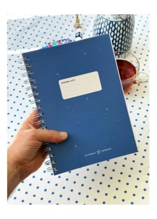 MetraShop Journals Sert Kapaki Spiralli Defter 17x24 cm 90 gr. 96 yp.Çizgili 1113377