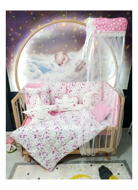 Pembe Kelebek Desen