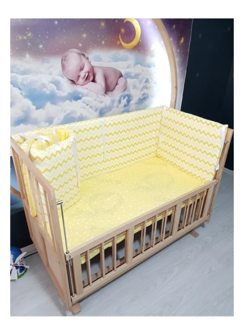 Sarı İnce Zigzag Yıldız Desen1