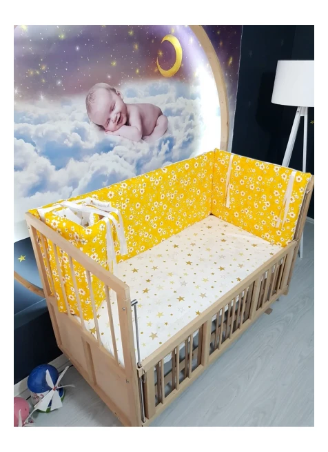 Sarı Çiçek Yıldız Desen