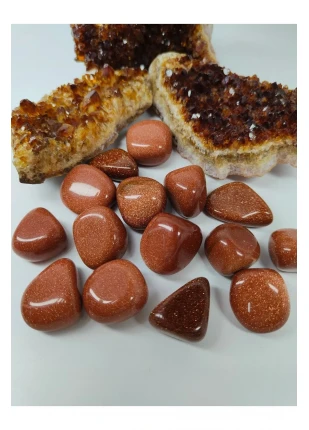 Yıldız Taşı (turuncu) Doğal Taş Tımbıl (sertifikalı) (1 Adet)
