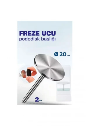 Modacar 20 mm Pododisk Başlığı - Pododisk Freze Ucu Profesyonel Paslanmaz Çelik