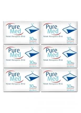 STD Puremed Hasta Yatak Koruyucu 60*90Cm 180 Adet (6PK*30) ( TEKLİDİR )