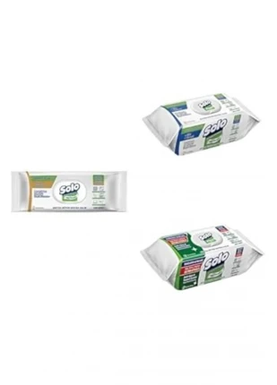 Solo Yüzey Temizleme Mendili Üçlü Set 300 Yaprak (100'Lü 3 Paket)