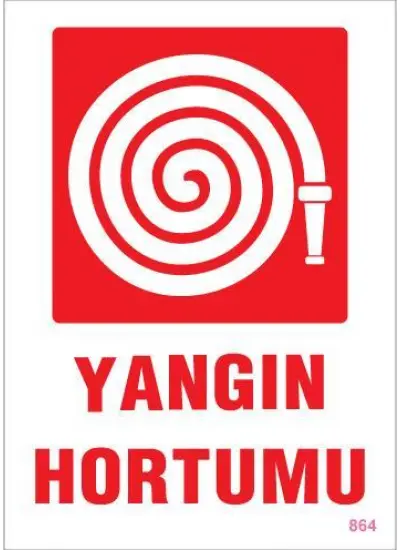 Yangın Hortumu Uyarı Levhası 25x35 KOD:864