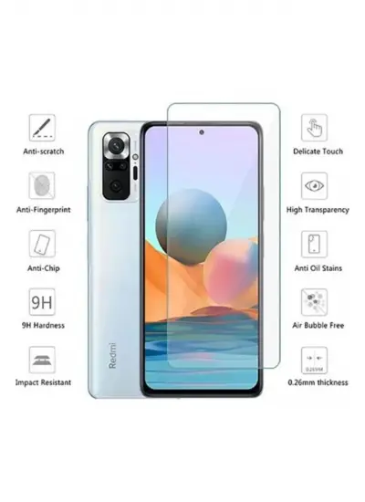 Xiaomi Redmi Note 10 Pro Uyumlu Premium Ekran Koruyucu 9h Sert Temperli Kırılmaz Cam Koruma Şeffaf