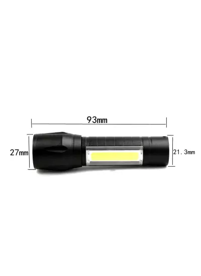 Mini Çok Güçlü Şarjli El Feneri Xpe-Cob Led Wt-030