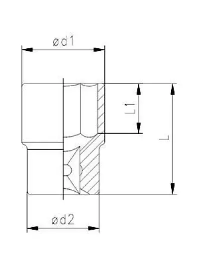 Elta 1115 1/2 Lokma Anahtar 12 mm