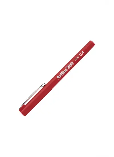 Artline 200n Fıne Keçe Uçlu Yazı Kalemi 0.4 Mm Red