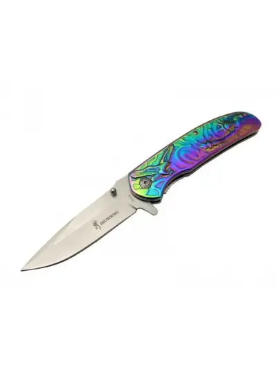 Browning DA137 Rainbow Çakı 22,5 cm Manuel, Kemerlikli