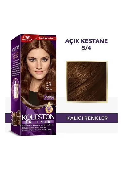 Koleston Intense Saç Boyası 5/4 Açık Kestane - Salon Kalitesi