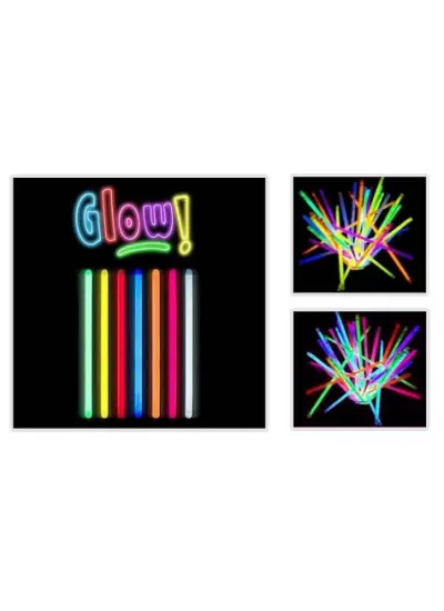 Glow Stick 20cm Fosforlu Kırılan Çubuk (100 Adet)