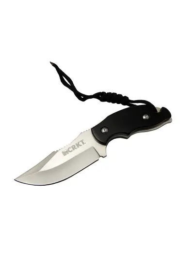 Crkt Civet 2805 WY Tırtıklı Kamp Bıçak 18 cm - Plastik Sap, Kılıflı, İpli