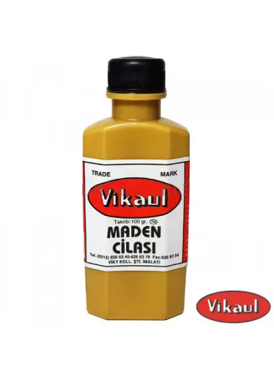 Vikaul Metal Parlatıcı - Maden Cilası, Kavil 100 gr - 12 Adet