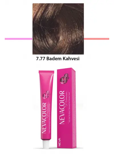 Premium 7.77 Badem Kahvesi - Kalıcı Krem Saç Boyası 50 g Tüp