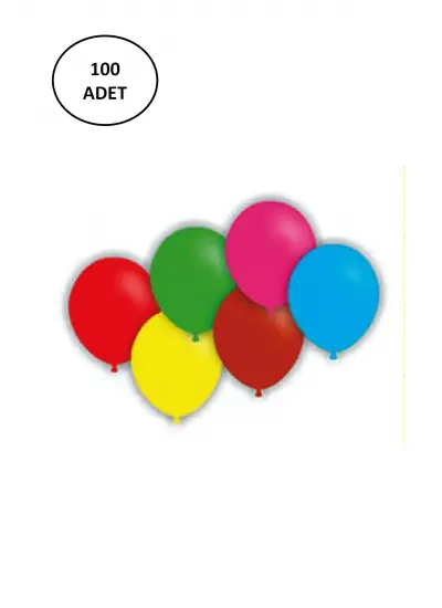 Vatan Balon 9-a 100 Lü Vt901 19 Cm