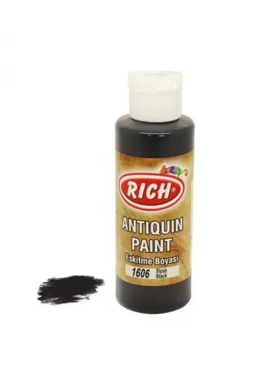 Rich 1606 Siyah 120 ml Eskitme Ahşap Boyası