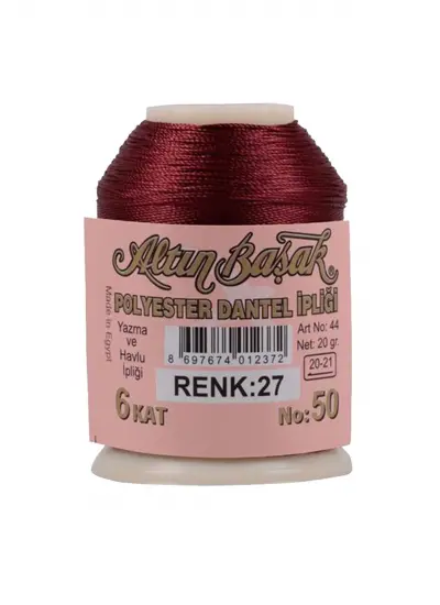 3 Adet Altınbaşak Oya ve Dantel İpi 20 gr -    - No: K.BEYAZ - 027 - 335