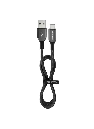 15 Watt 3A Usb-A To Type-C 1.2M Hızlı Şarj Kablosu Siyah FC36