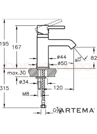 Artema A41984 Minimax S Lavabo Bataryası