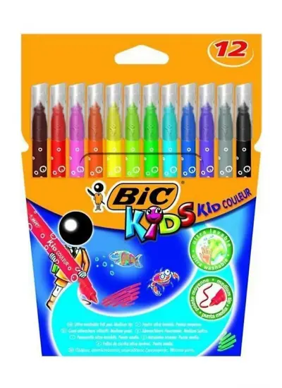 Bic Kid Couleur 12 Renk Keçeli Boya Kalemi