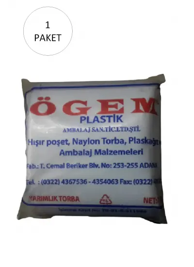 Bakkaliye Naylon Torba Yarımlık 14x27 cm 1 kg 1 Paket (Takriben 360 Adet)