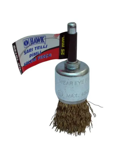 Hawk 10141 17 mm Sarı Telli Pimli Kalem Fırça