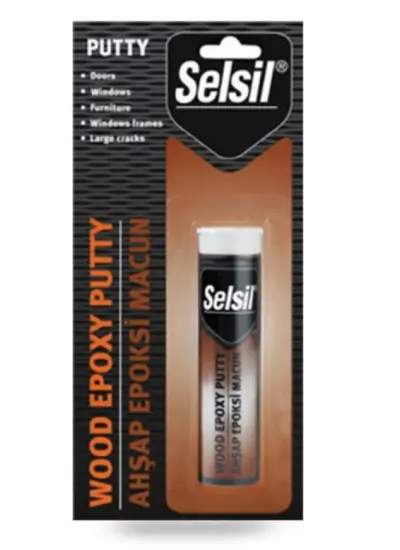 Selsil Epoxy 2 Bileşenli Macun Ahşap Yapıştırıcı 57 gr