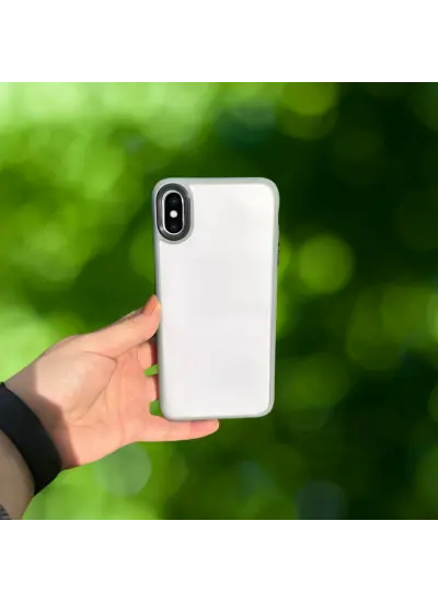 İPHONE XS MAX YANLARI RENKLİ SİLİKON PARLAK ARKA YÜZEYLİ TLP TİGER HİBRİT KAPAK