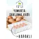 15'li Şeffaf Yumurta Saklama Kabı Yumurtalık Buzdolabına Uygun 15 li Yumurta Saklama